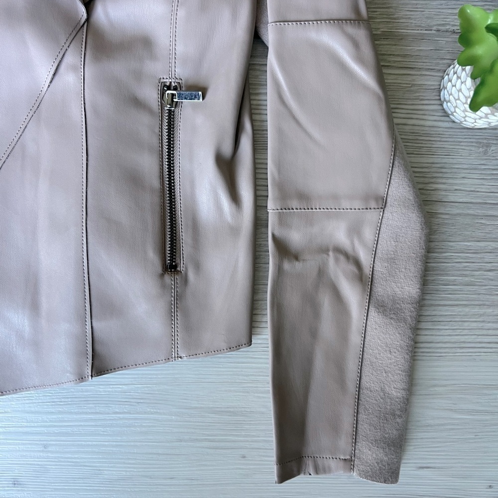 BAGATELLE faux leather draped jacket size M EUC - Picture 6 of 14